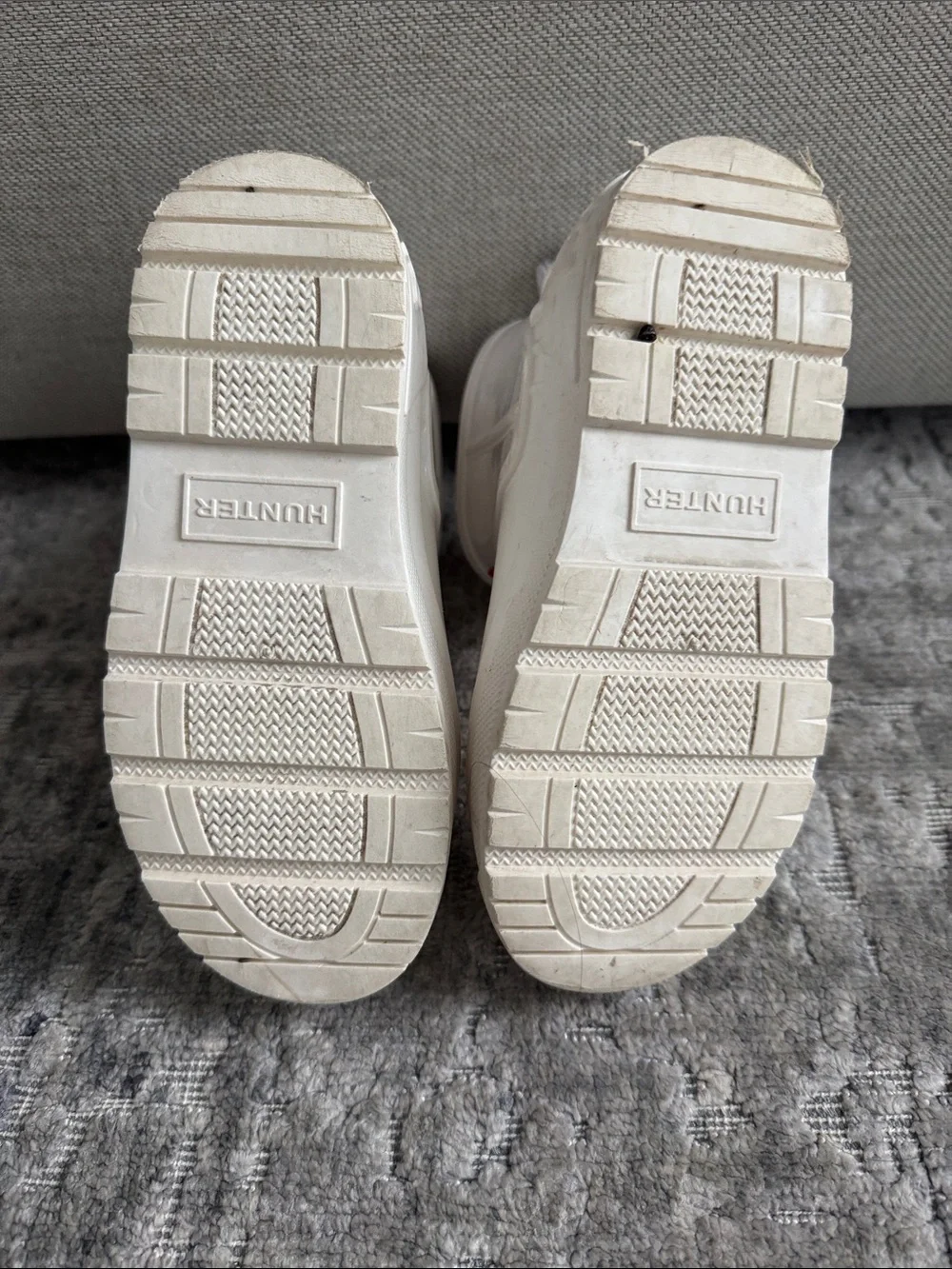 Hunter Kids White Short Rain Boots